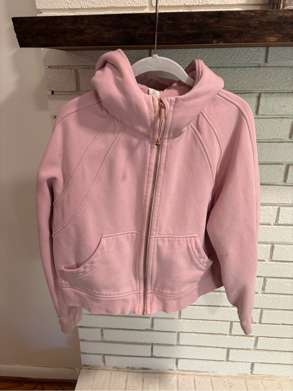lululemon athletica Soft Pink Full-Zip Hoodie Jacket